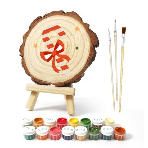 DIY Wood Art Paint by Number Kit | Candy Cane