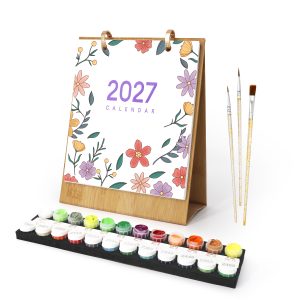 2027 Paint By Number Calendar – Flowers