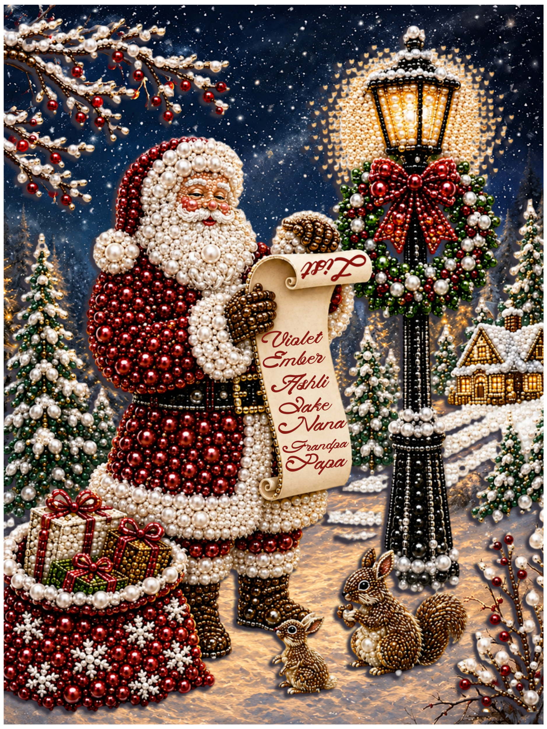Santas List | Pearl Painting Kit