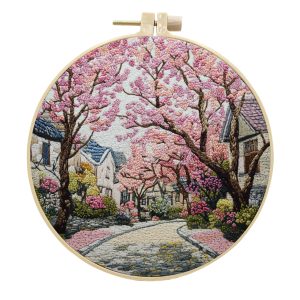 Cherry Blossoms | Cross Stitching Kit for Beginners