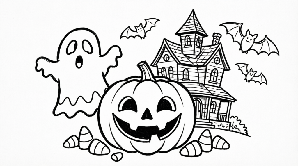 Halloween Coloring Page