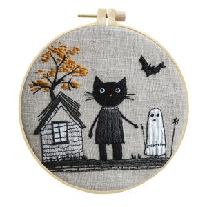 Halloween Cross Stitching Kit for Beginners