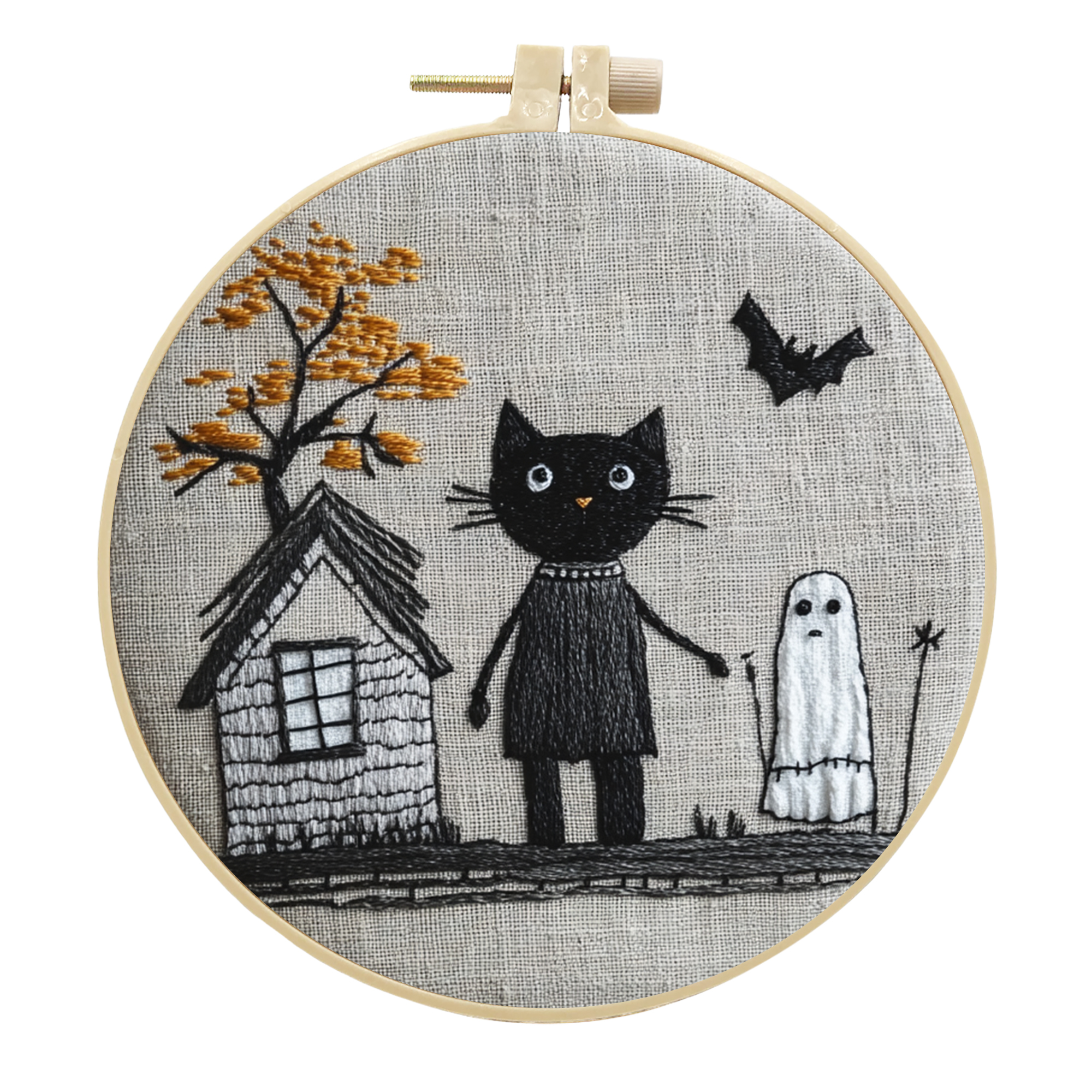 Halloween Cross Stitching Kit for Beginners