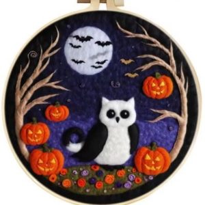 Halloween Owl Needle Wool Felting Kit