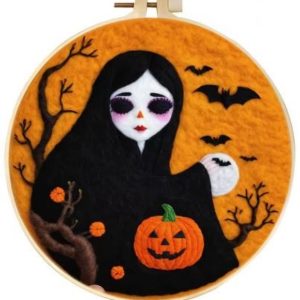 Halloween Witch Needle Wool Felting Kit