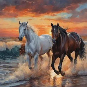 Horses Running Paint By Number