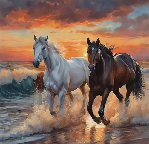 Horses Running Paint By Number