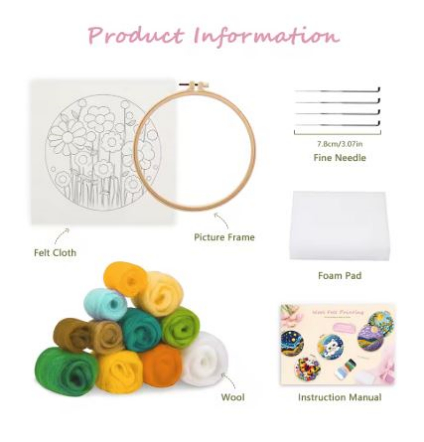 Needle Wool Felting Kit