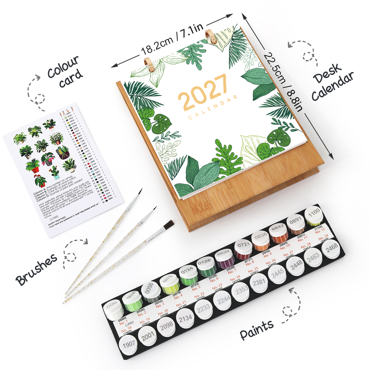 2027 Paint By Number Calendar – Famous Buildings