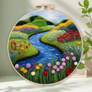 River Flowers | Needle Wool Felting Kit