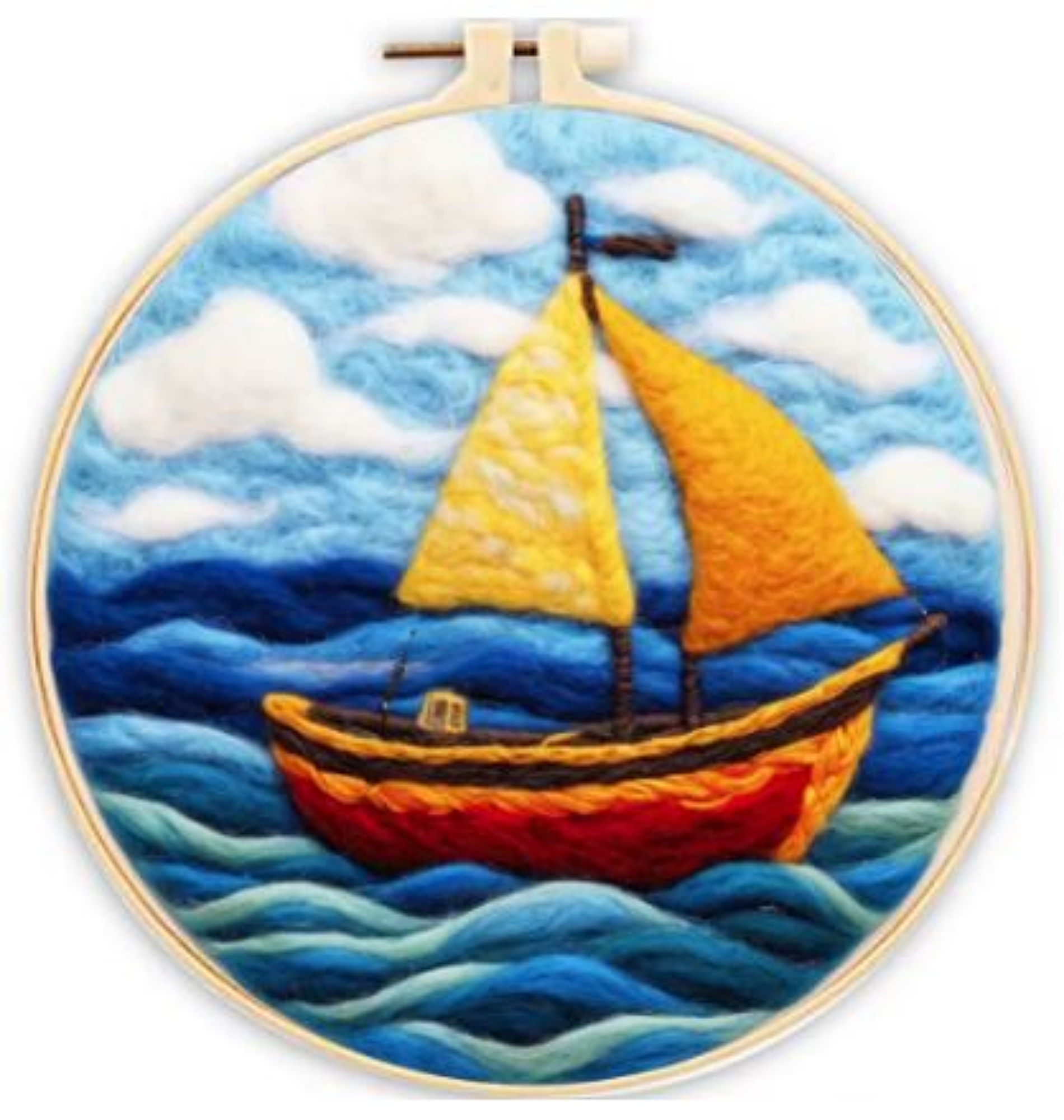Sailboat Needle Wool Felting Kit