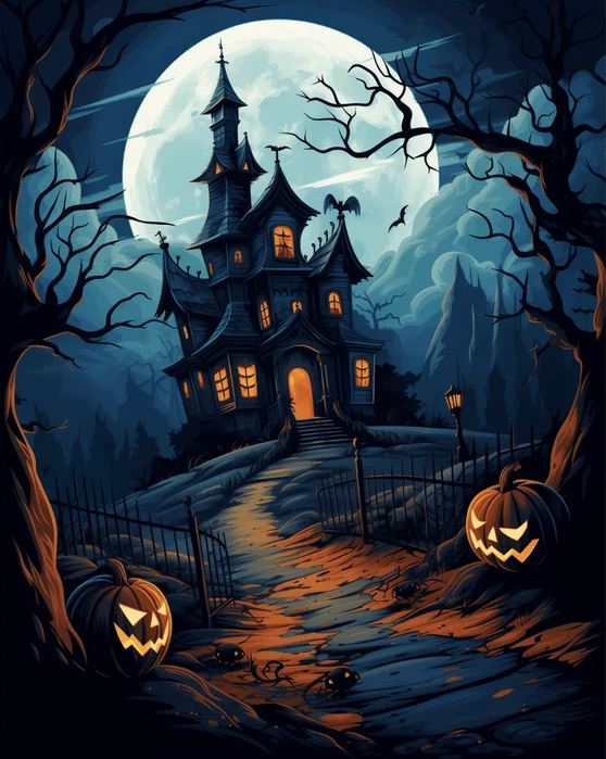 Spooky Halloween Paint By Number