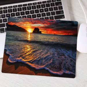 Waves Sunset Natural Rubber Anti-slip Mouse Pad