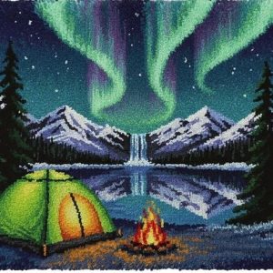 Aurora Camping Family Rug Making Latch Hooking Kit