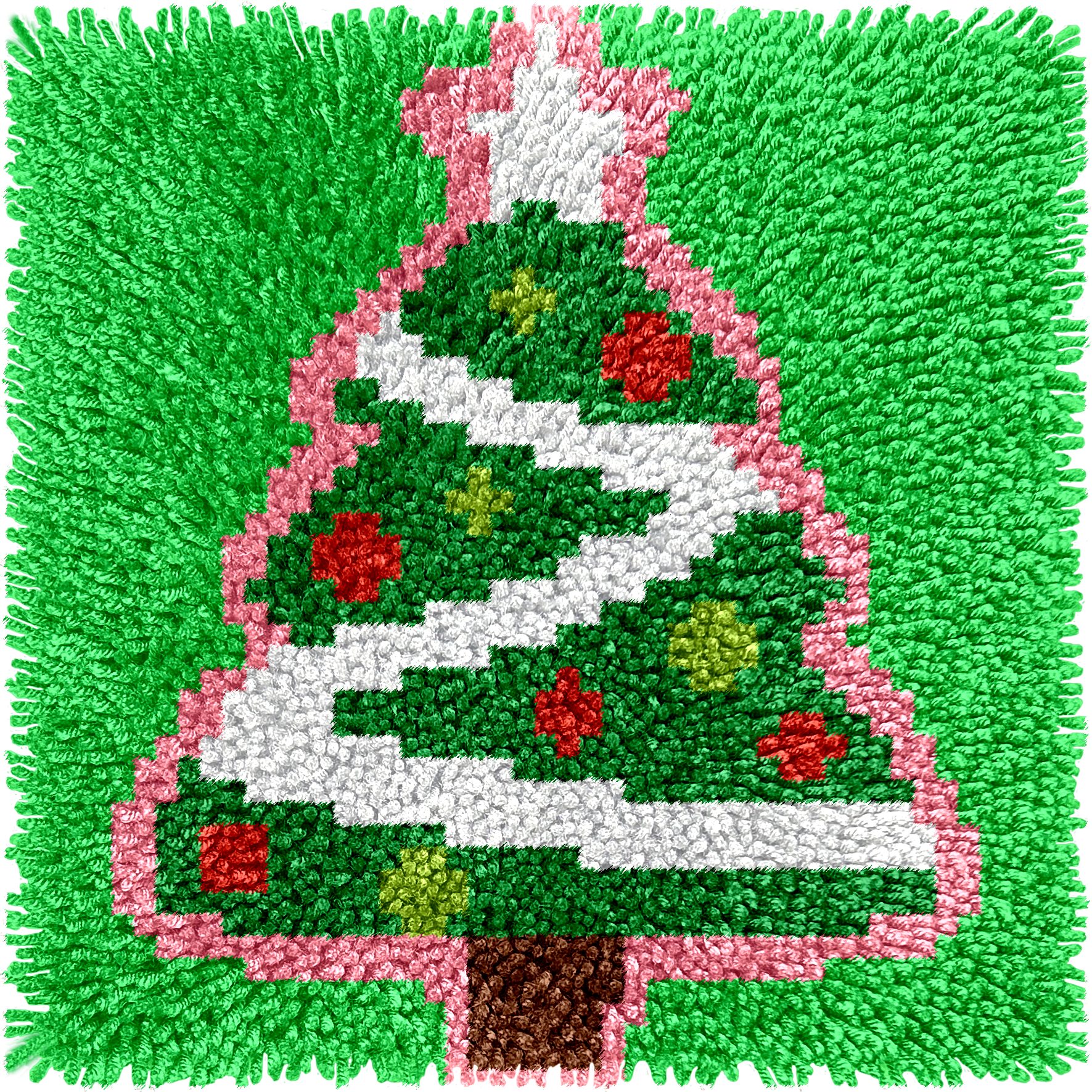 Christmas Tree Children's Rug Hooking Kit