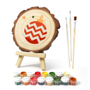 Christmas Balls DIY Wood Art Paint by Number Kit
