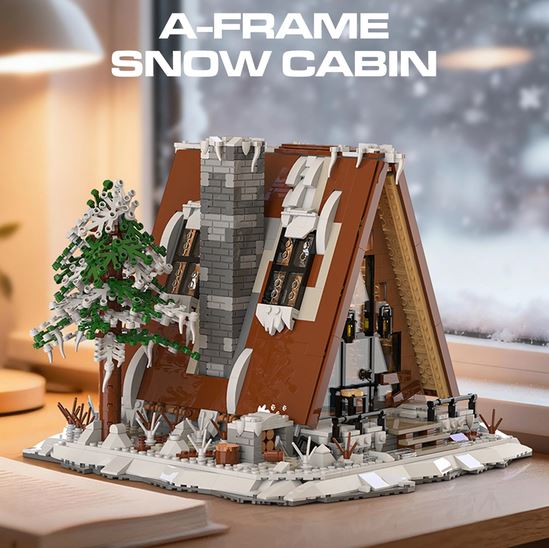 The Xbert A-Frame Snow Cabin Unique Building Blocks