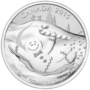 2015 $20 for $20 Fine Silver Coin Gingerbread Man