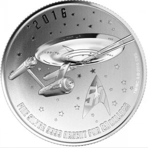 2016 $20 for $20 Fine Silver Coin Star Trek