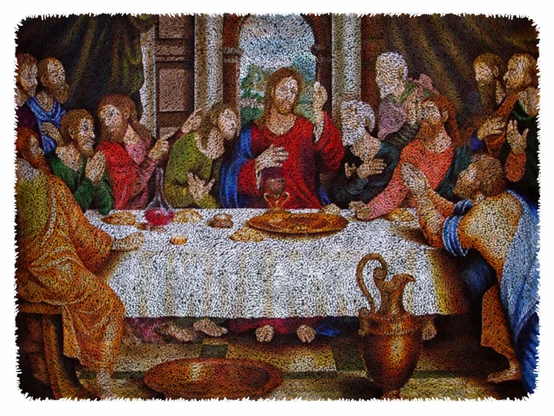 Last Supper Rug Making Latch Hooking Kit