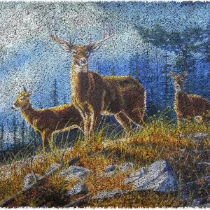 Three Deer Rug Making Latch Hooking Kit