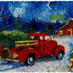 Vintage Christmas Rug Making Latch Hooking Kit