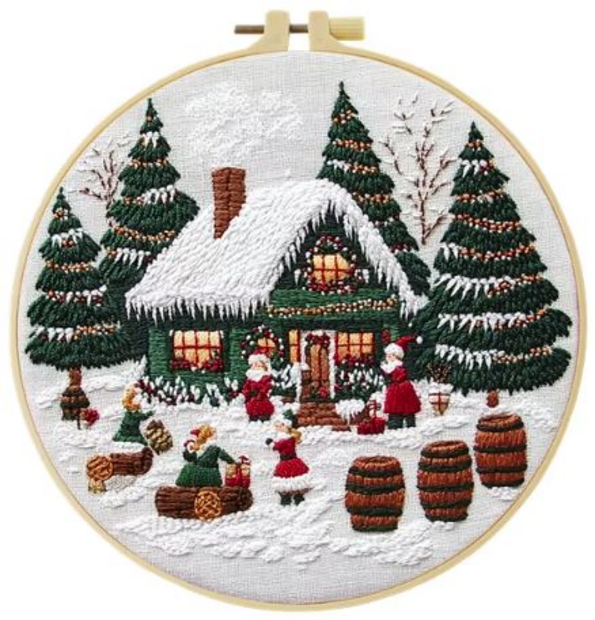 Christmas Scene Embroidery Kit