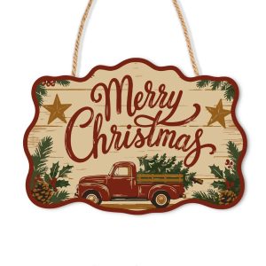 Wooden Christmas Signs PBN