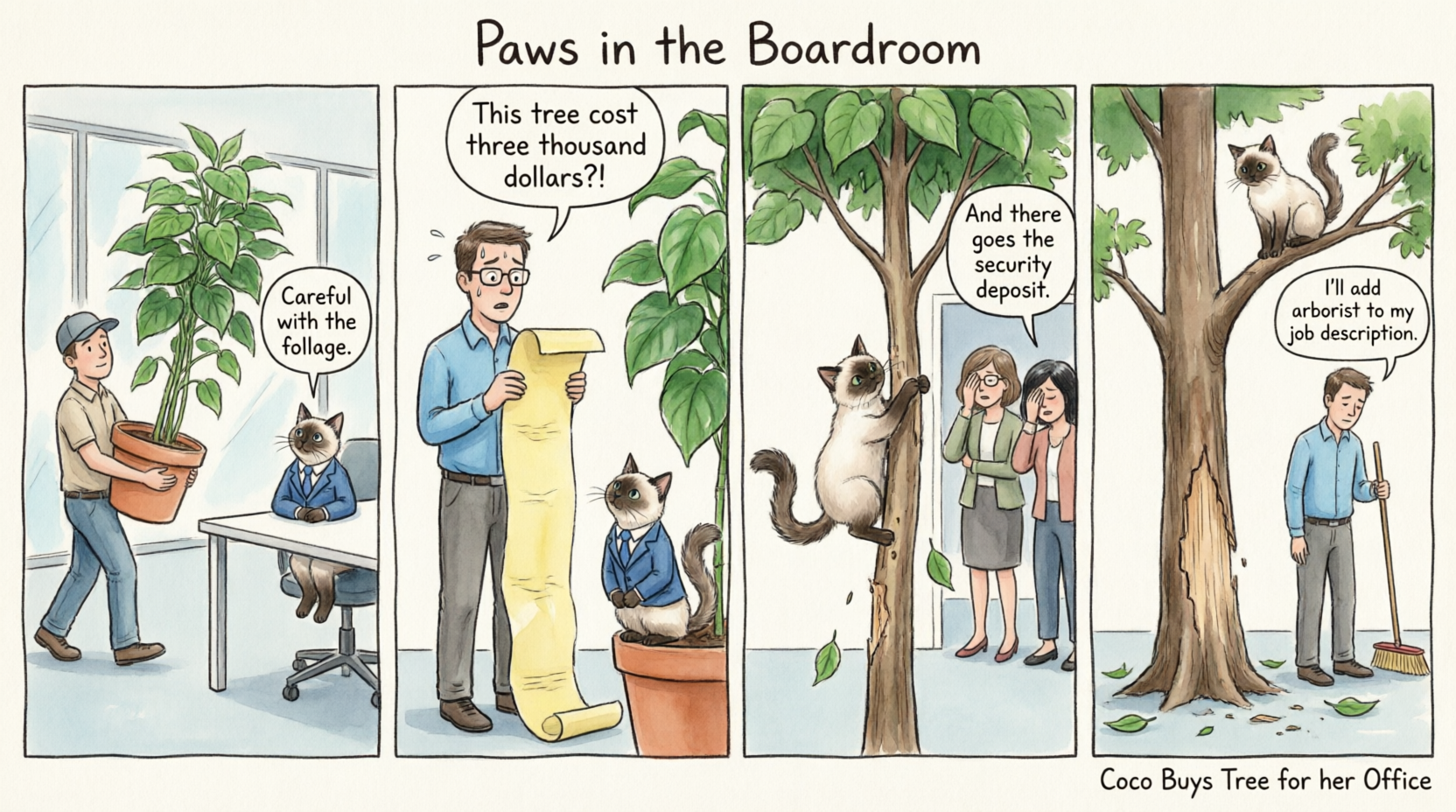 Part 27: Coco Buys Tree for her Office