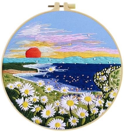 Seaside Daisies Embroidery Kit