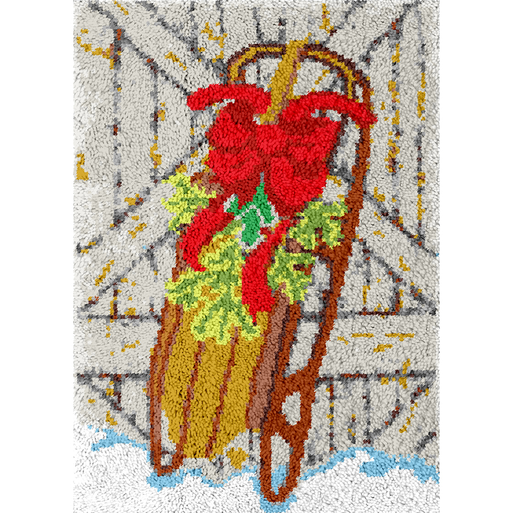 Sled Rug Making Latch Hooking Kit