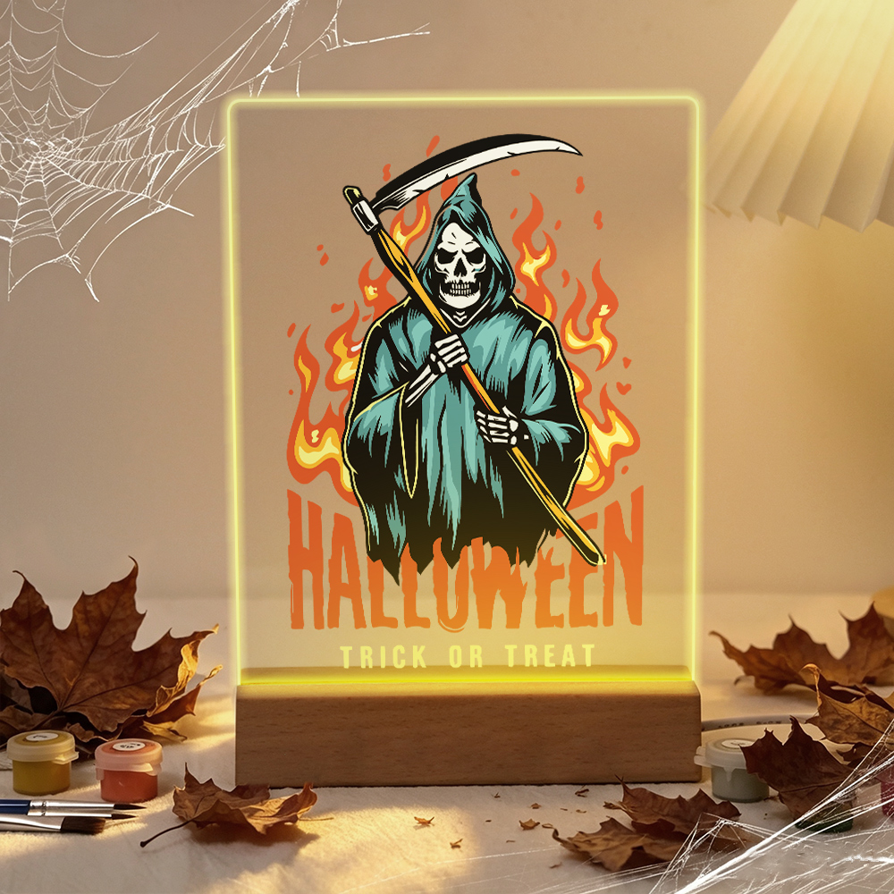 LED Light Paint By Number Halloween Reaper