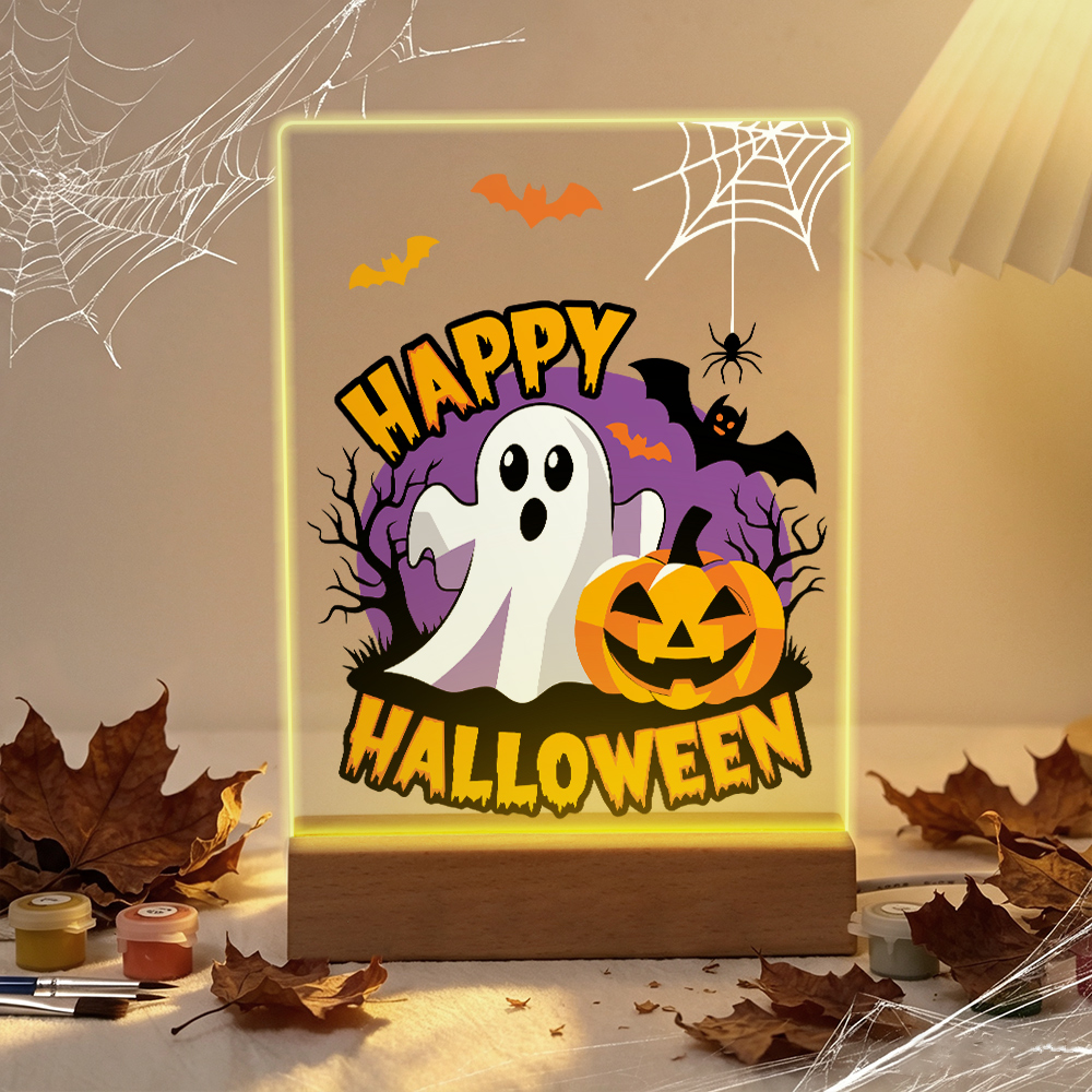 LED Light Paint By Number Happy Halloween